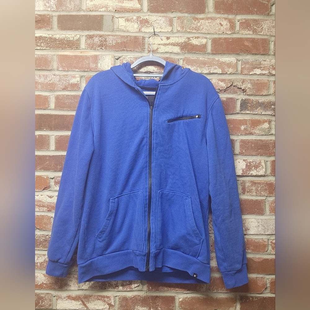 Hurley Blue Zipup Sz L